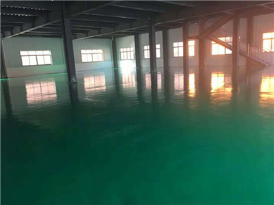卡蒲毛南族风情园农产品环氧地坪厂房施工完成